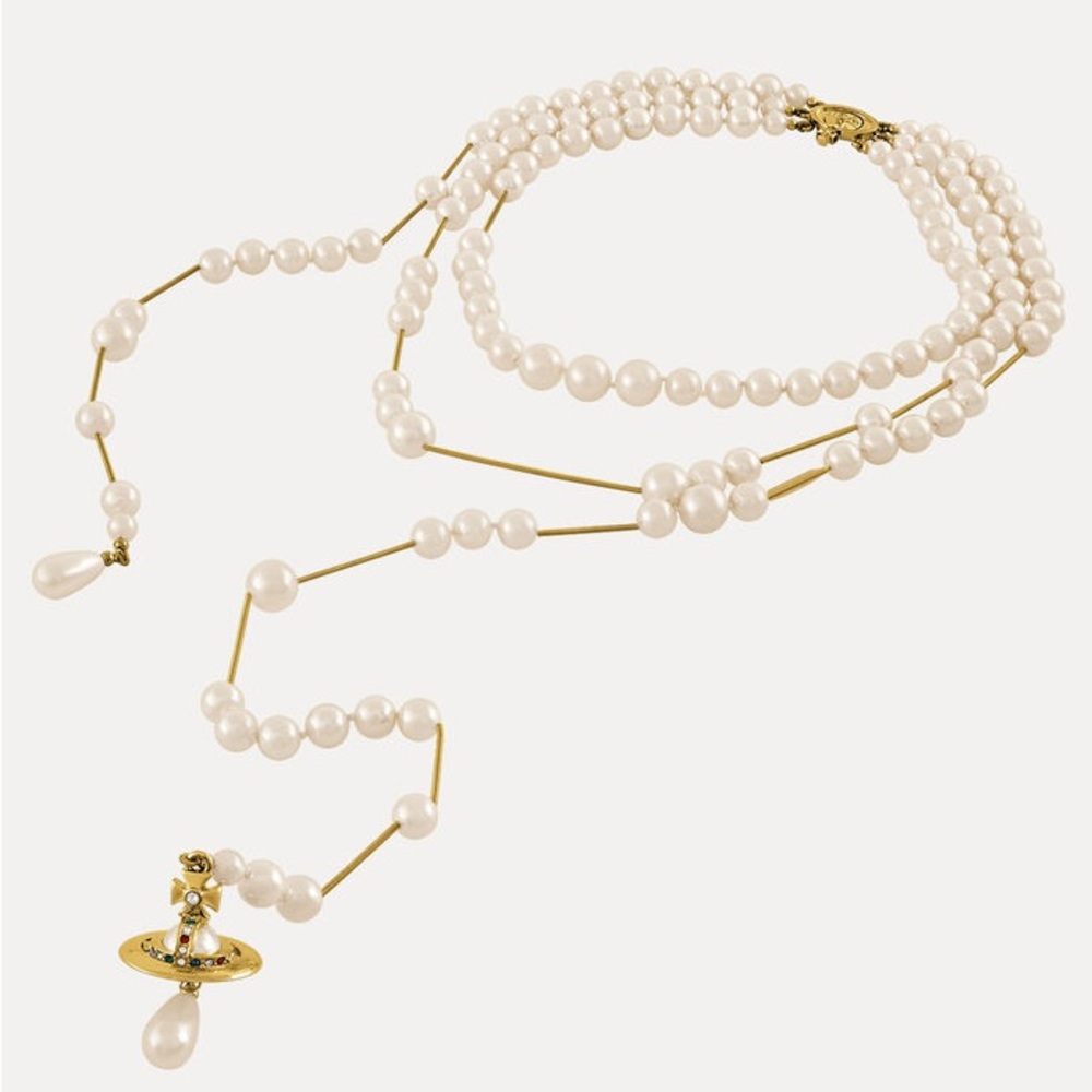 Vivienne Westwood Broken Pearl Necklace - Picture 3 of 14